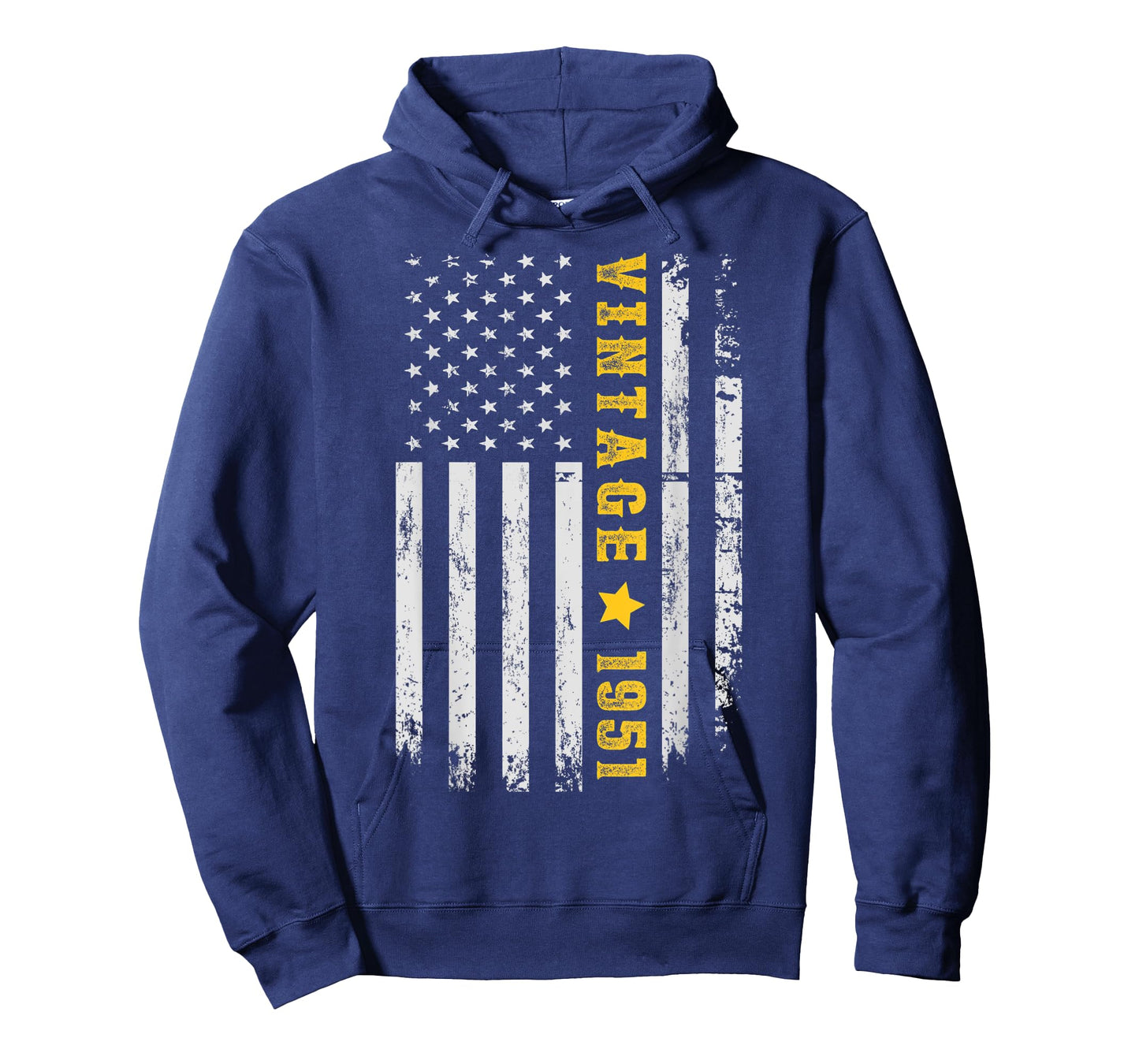 Vintage 1951 American Flag 70th Birthday Awesome Since 1951 T-Shirt