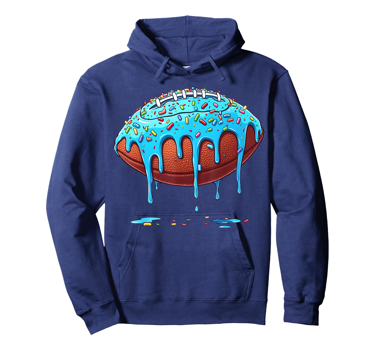 Football Drip Boys American Football Ice Cream And Sprinkles T-Shirt