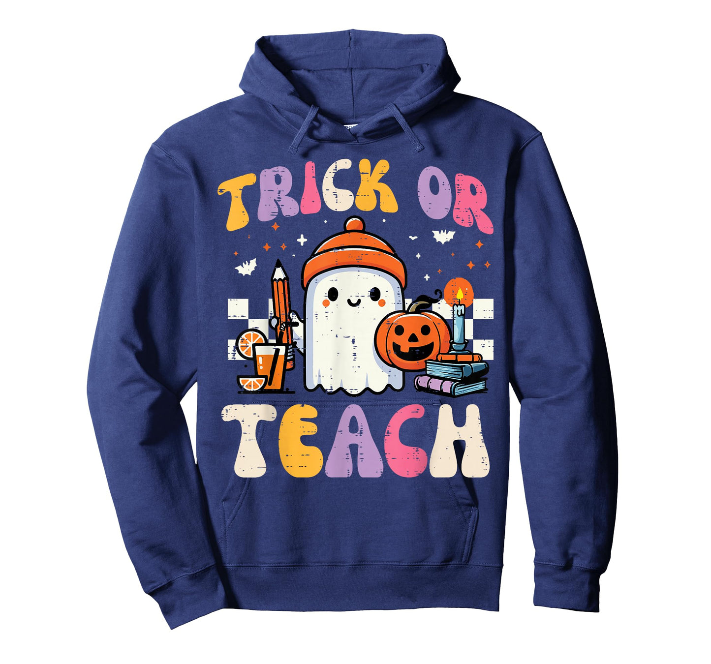 Trick Or Teach Ghost Teacher School Halloween Men Women T-Shirt