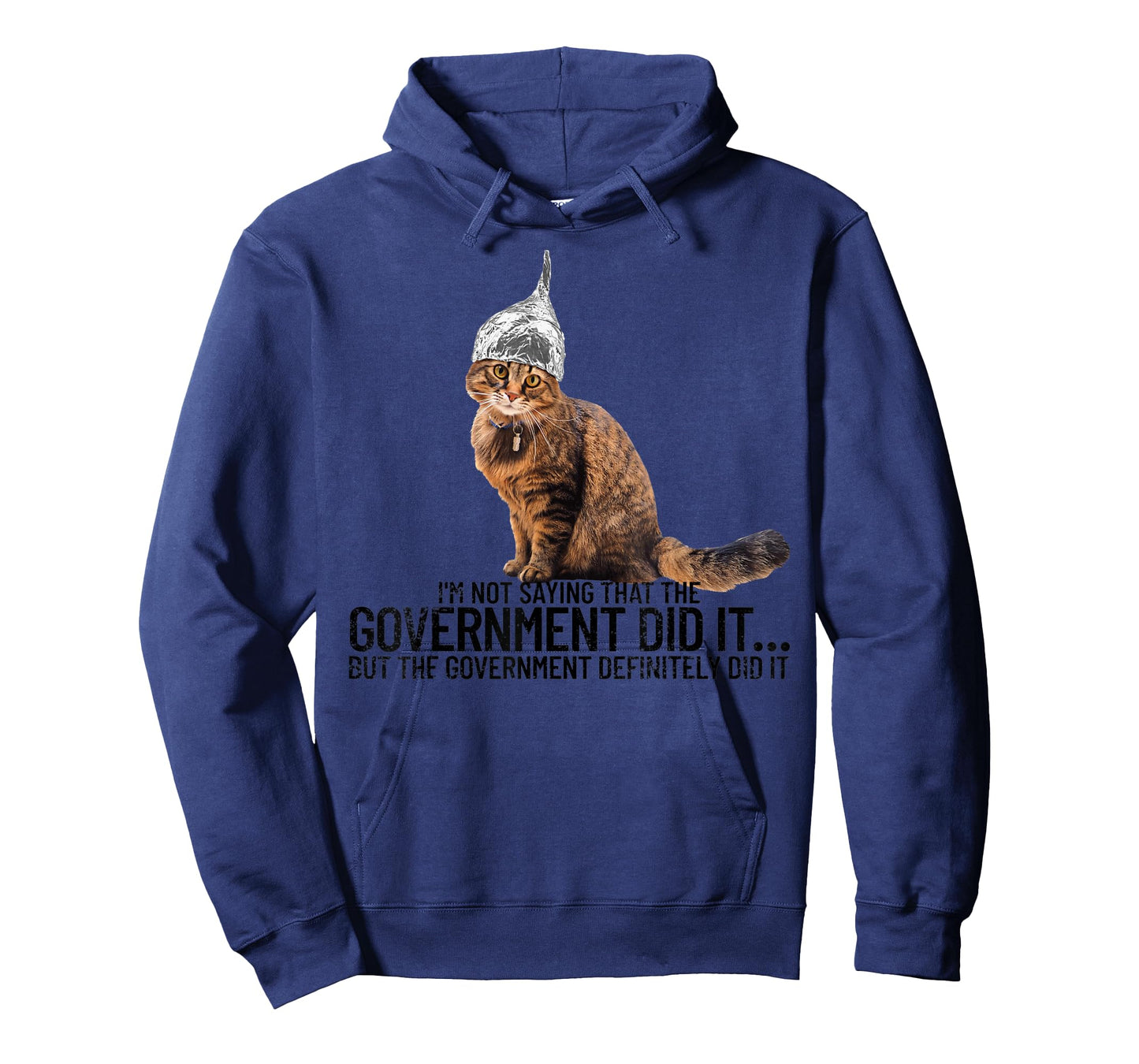 Conspiracy Cat Government Conspiracy Theory Tin Foil Hat T-Shirt