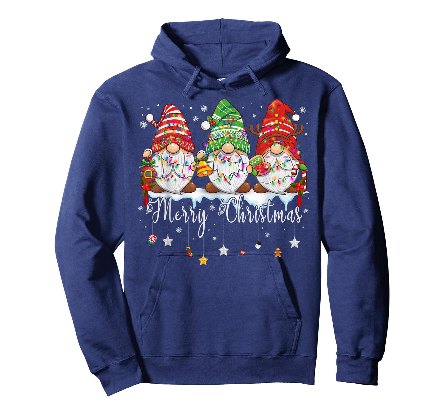Cute Gnomes Merry Christmas Light Family Gnome Xmas Matching T-Shirt