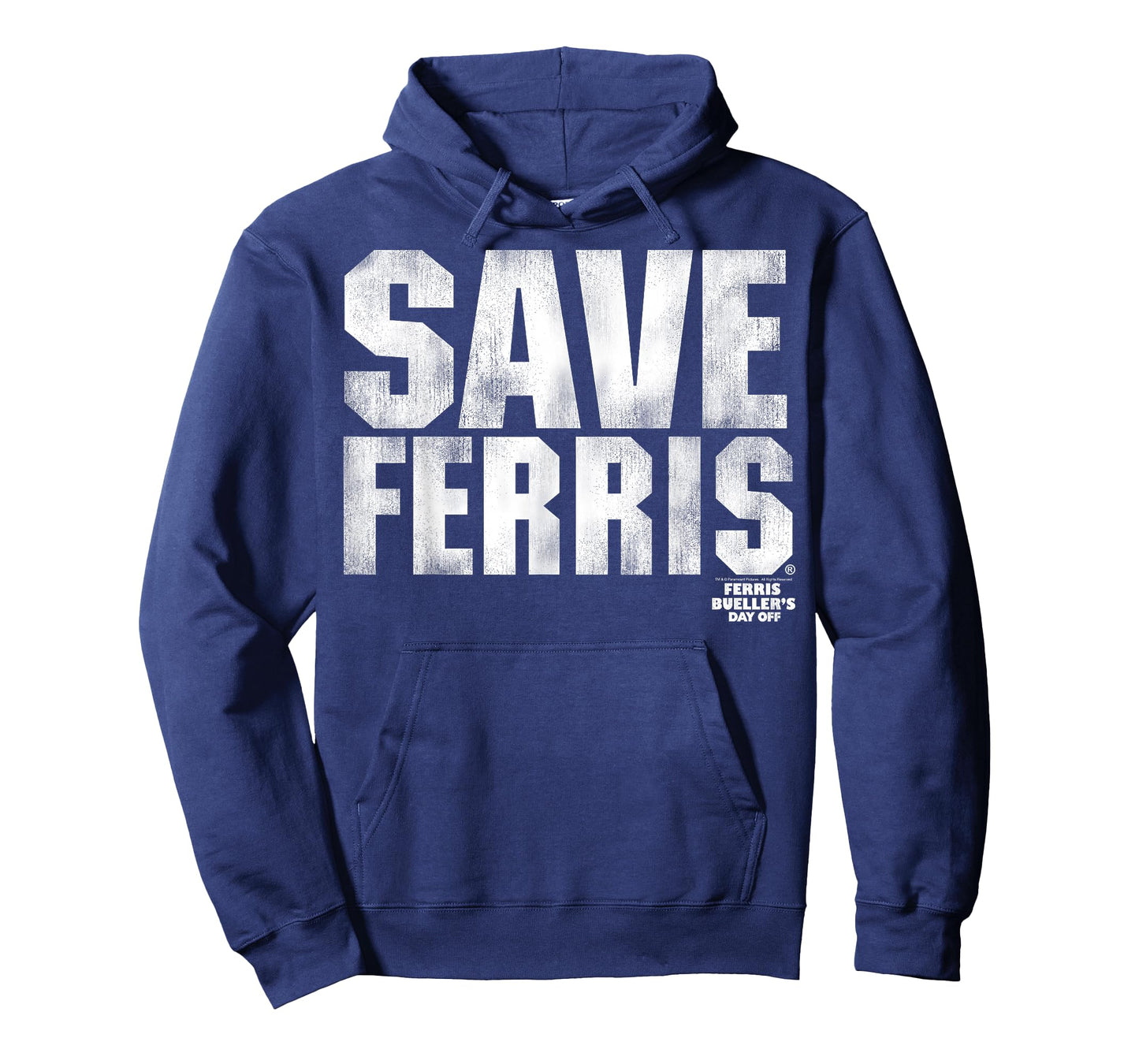 Ferris Bueller's Day Off White Distressed Save Ferris T-Shirt