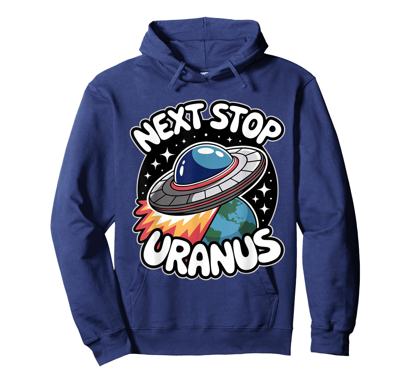 Next Stop Uranus Planet Alien UFO Space Lover Funny T-Shirt