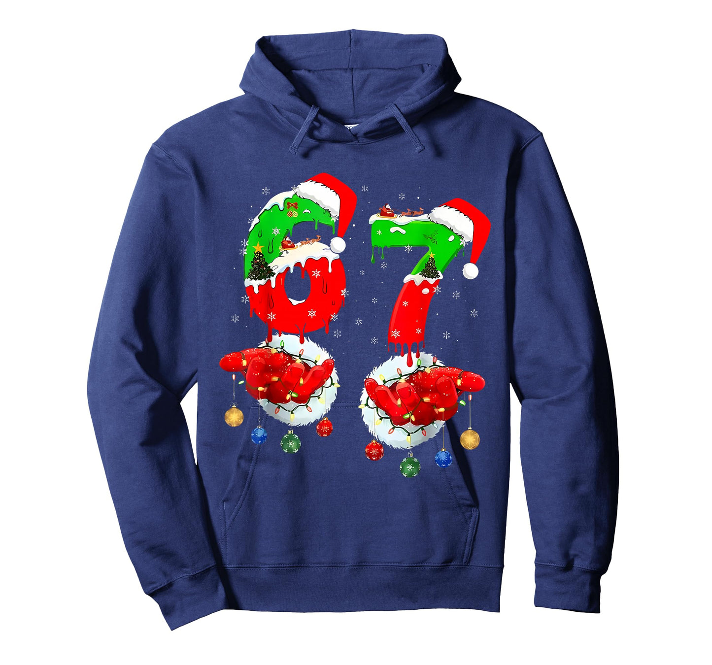 67 Christmas 6 7 Meme Pajamas Holiday Gen Alpha Slang T-Shirt