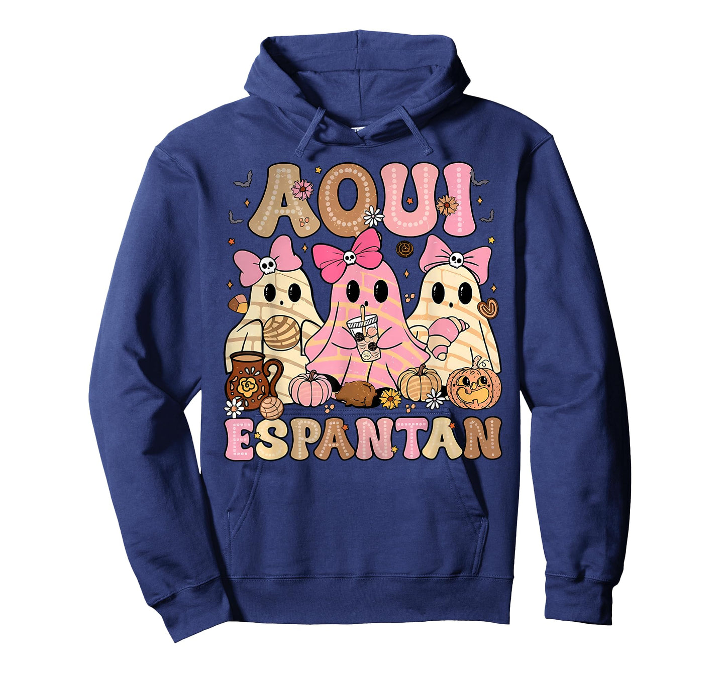 Aqui Espantan Mexican Ghost Halloween Spooky Conchas Espooky T-Shirt