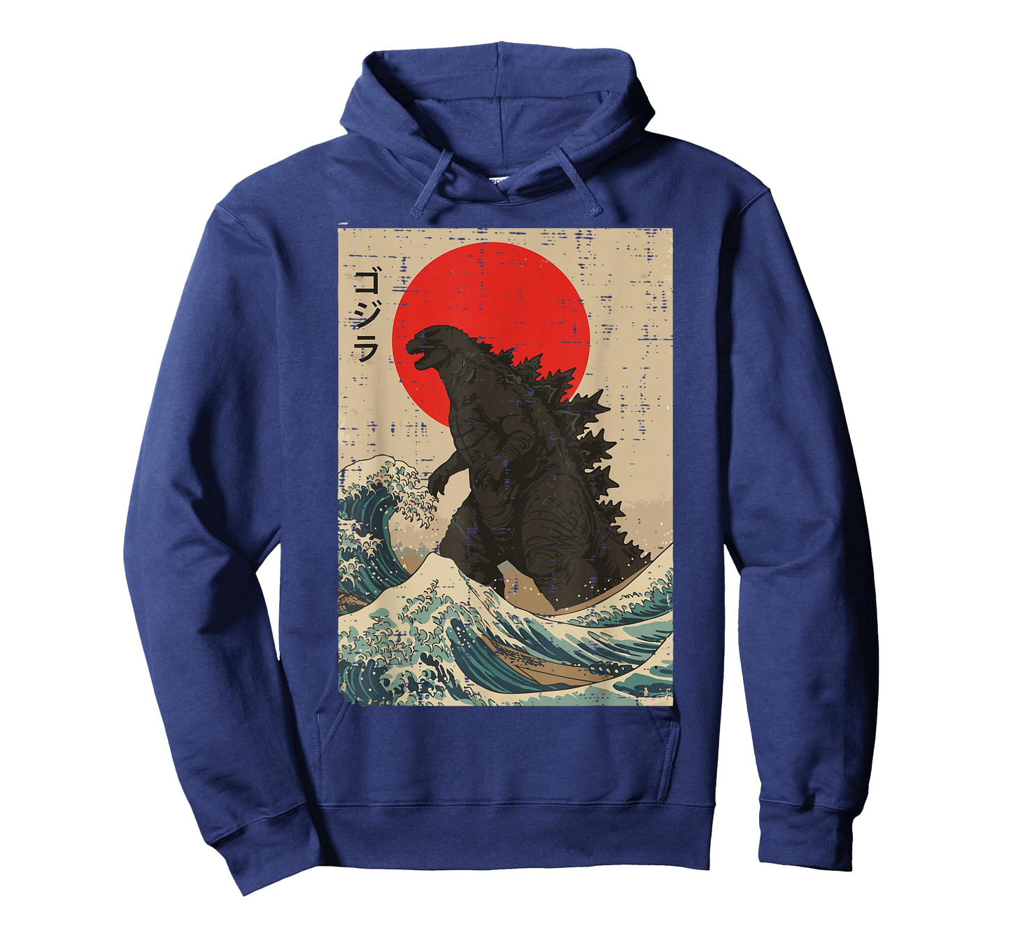 Japanese Kaiju Wave Red Sun Japan Monster Men Women Kids T-Shirt