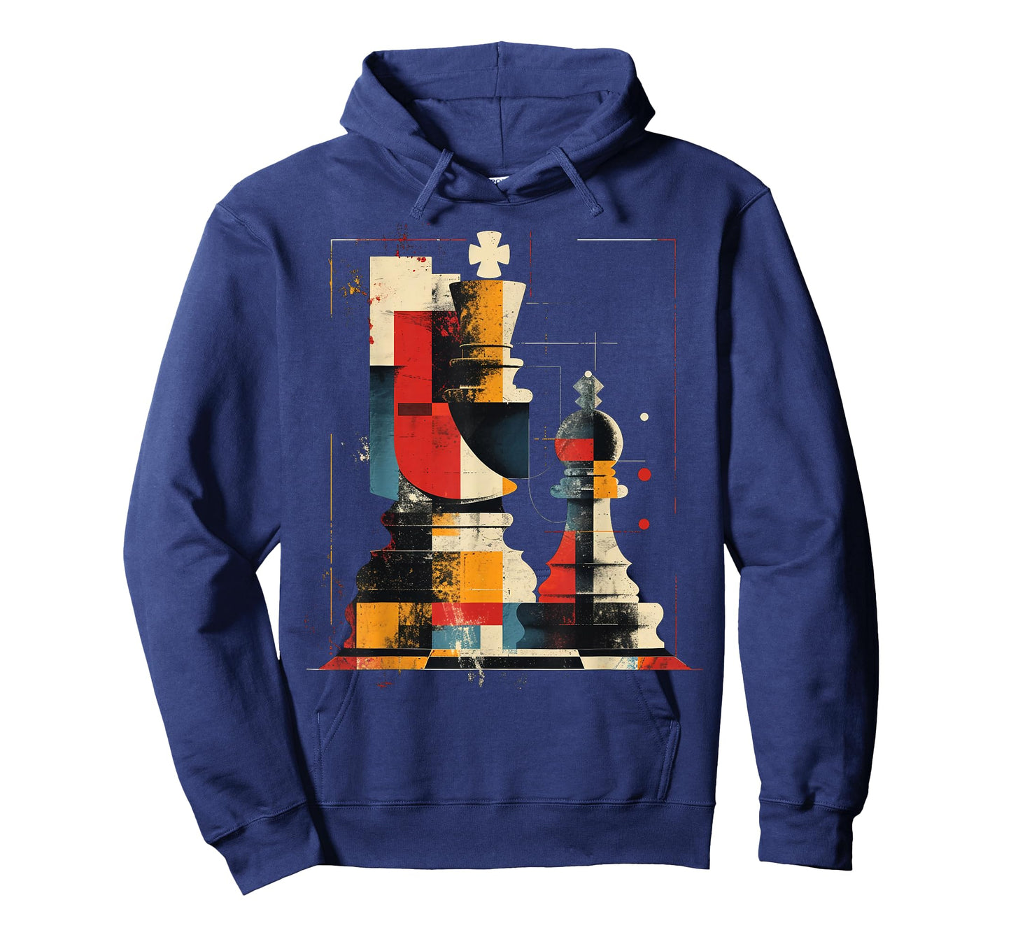 Artsy Chess player on Abstract Art Chess T-Shirt