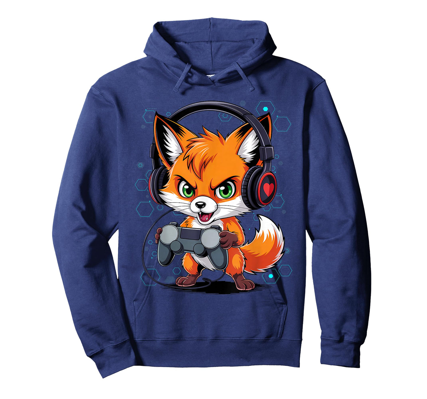 Funny Red Fox Gamer Video Games Boys Girls Kids T-Shirt