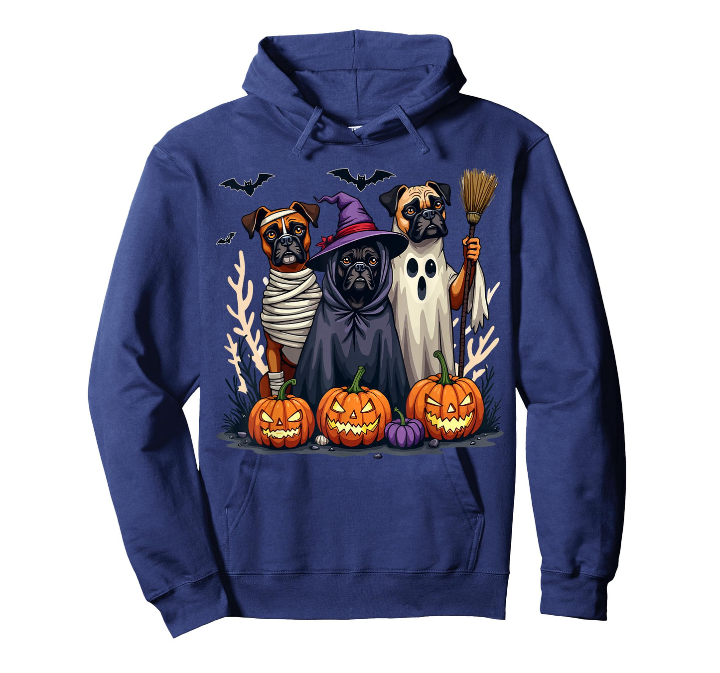 Boxer Halloween Costume Cute Spooky Dog Lover Men Women Kids T-Shirt