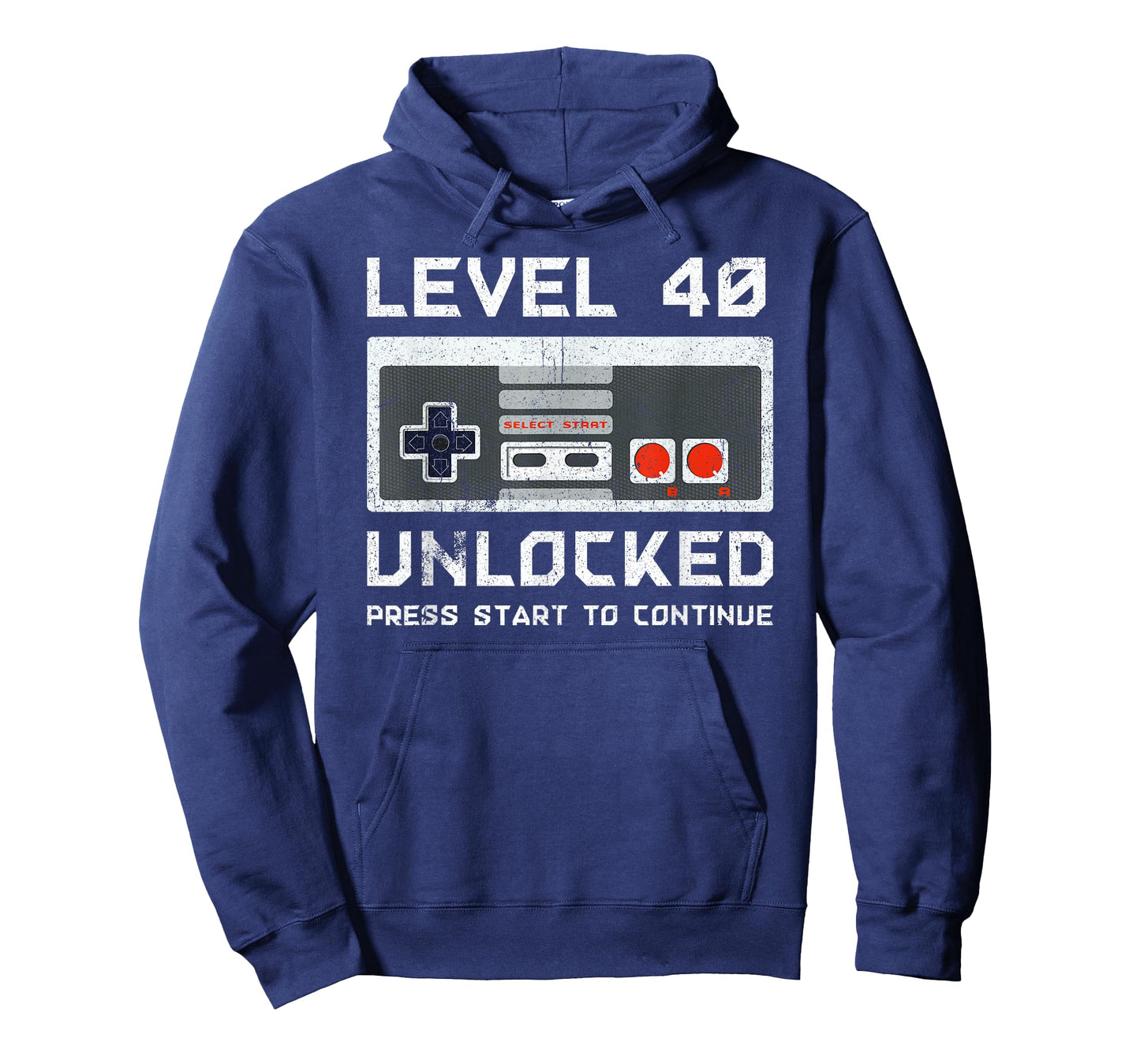 40 Year Old Forty Birthday Gift Level 40 Unlocked Gamer T-Shirt