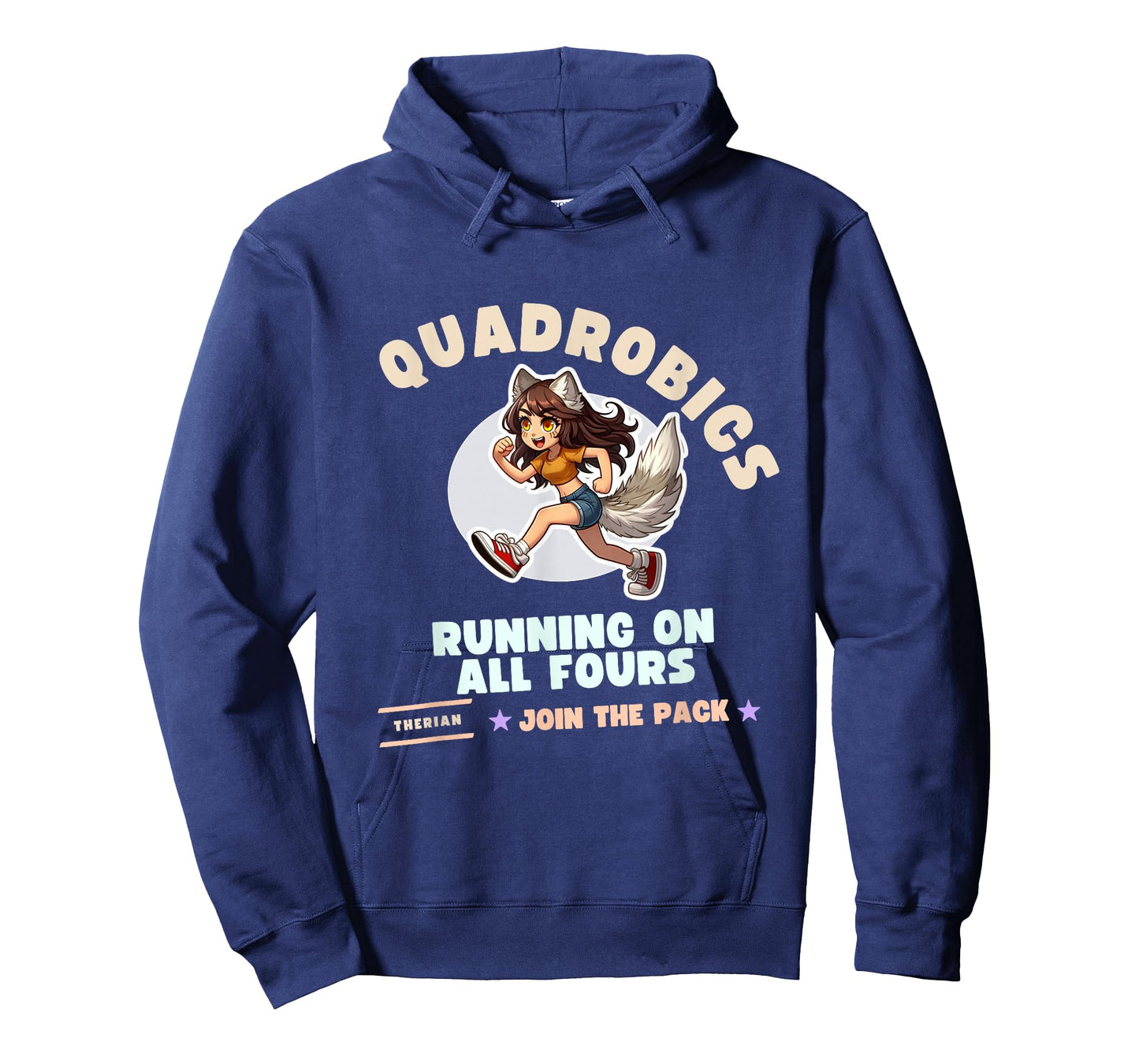 Quardrobics Therian Gear For Teen Tween Girl Fox Wolf Cat T-Shirt
