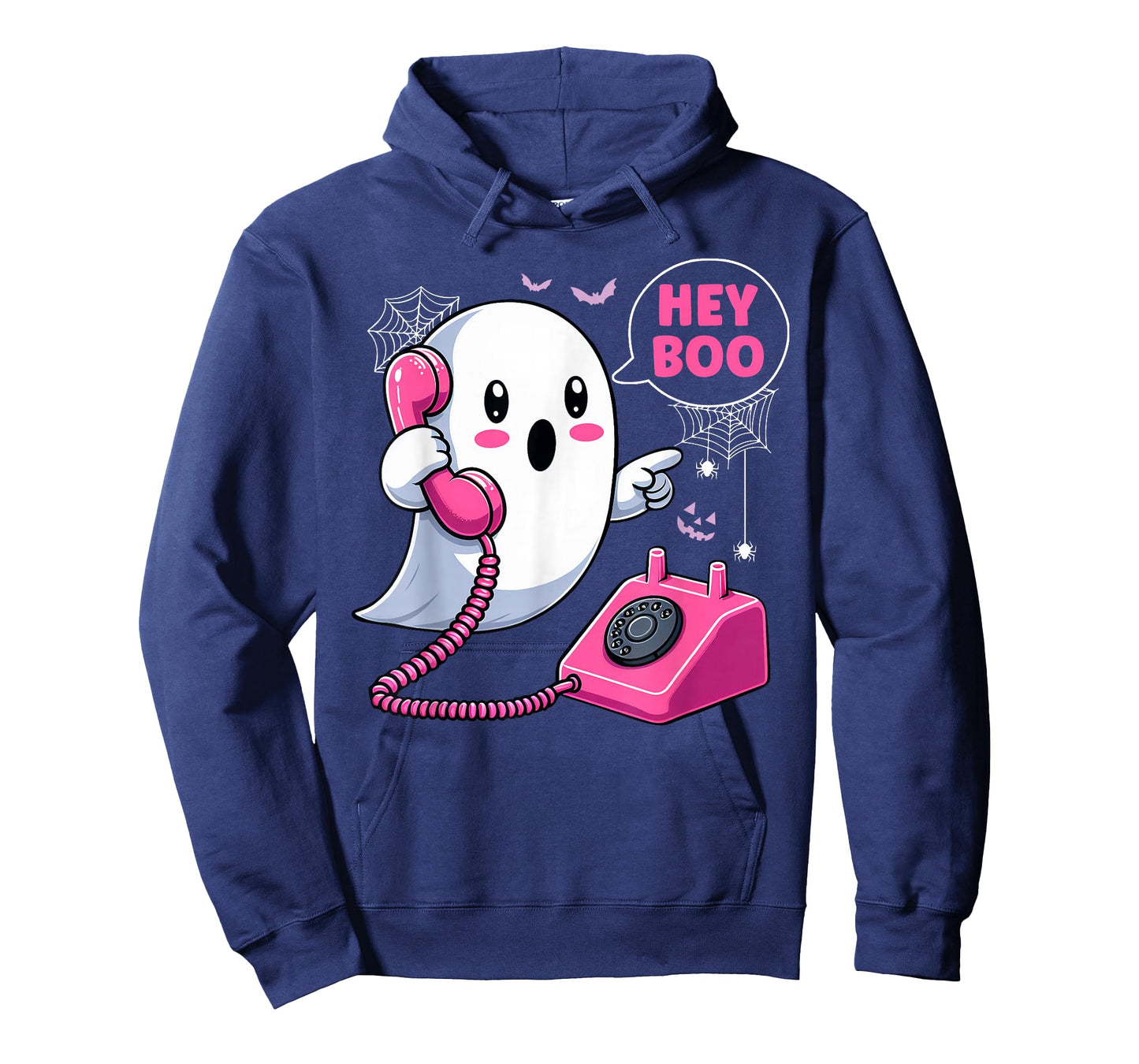 Groovy Hey Boo Cute Ghost Funny Halloween Girls Women Kids T-Shirt