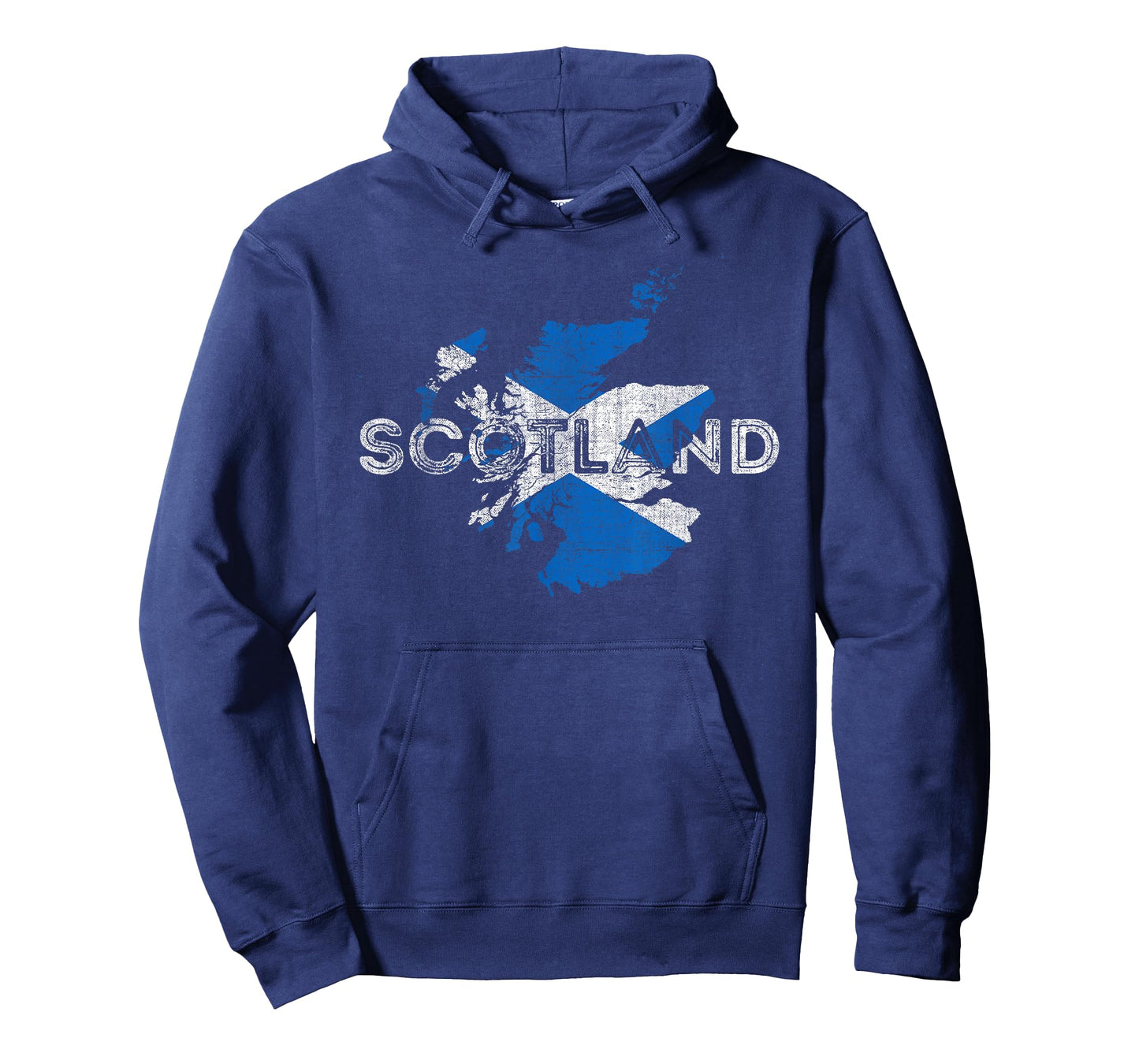 Scottish Map and Flag Souvenir - Distressed Scotland T-Shirt