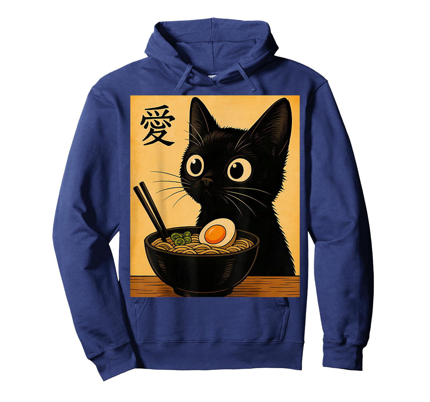 Anime Cat Ramen Japanese Funny Graphic Tees Kawaii Cat Lover T-Shirt
