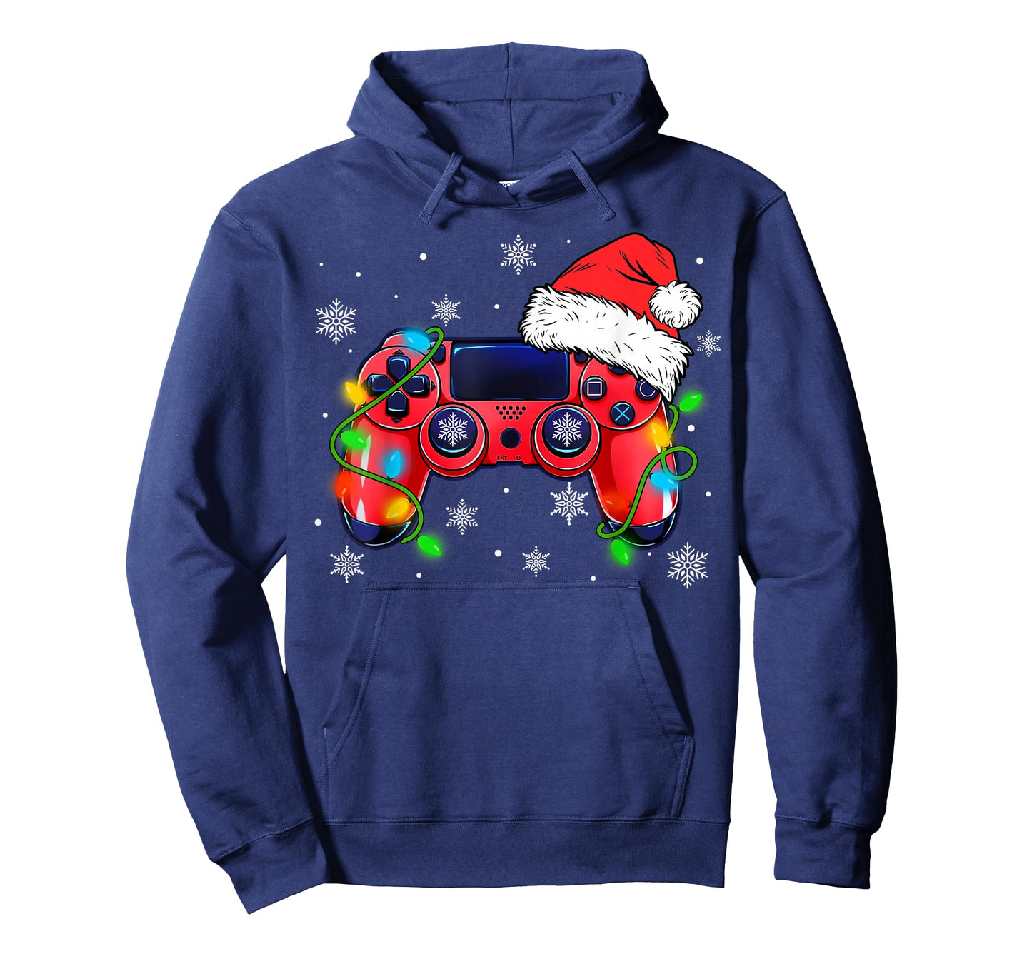 Video Game Controller Christmas Santa Hat Gamer Boys T-Shirt