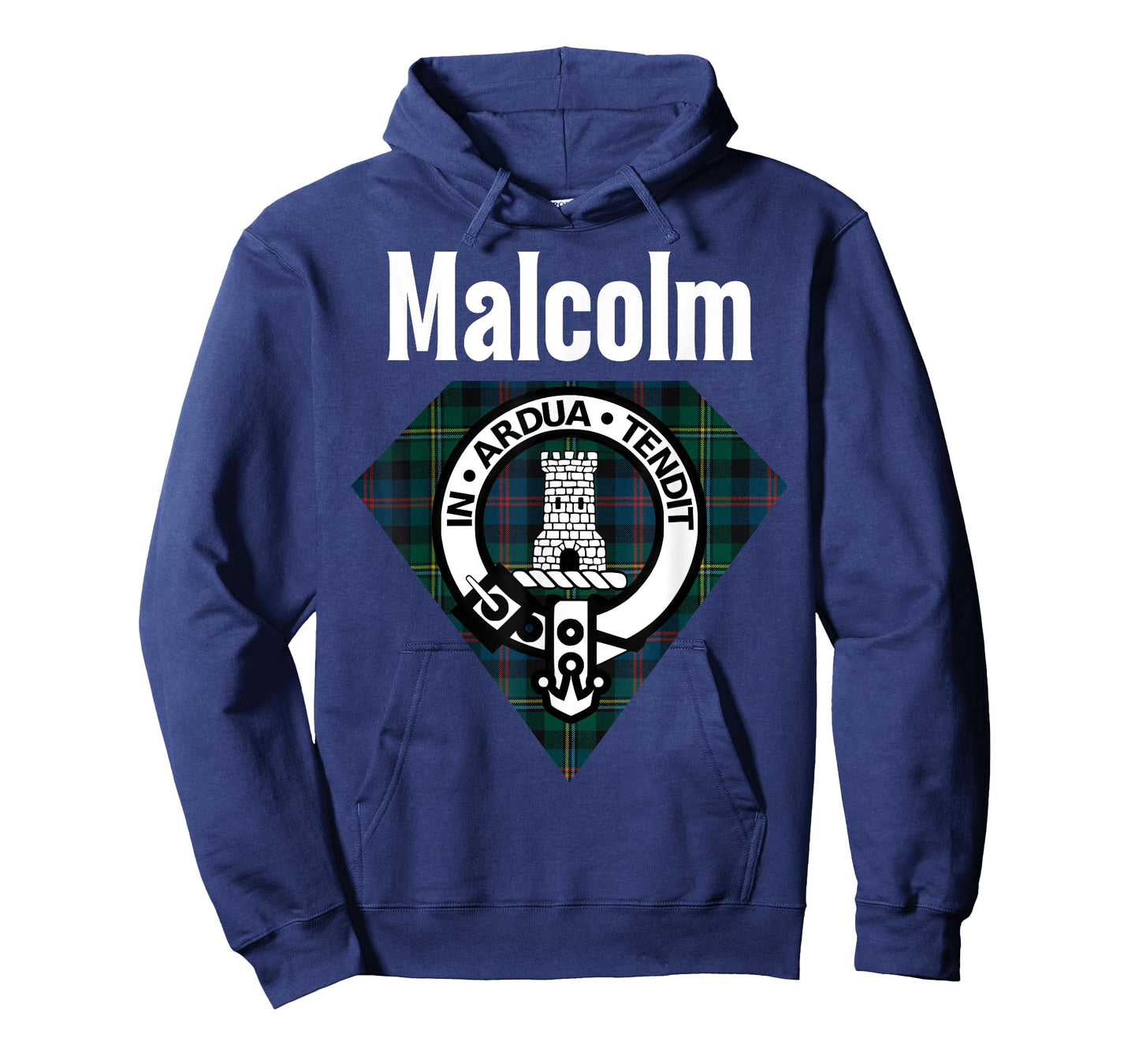 Malcolm Clan Scottish Name Coat Of Arms Tartan T-Shirt