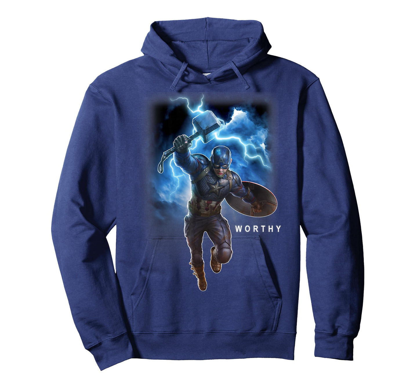 Marvel Avengers Endgame Captain America Worthy Action Pose T-Shirt