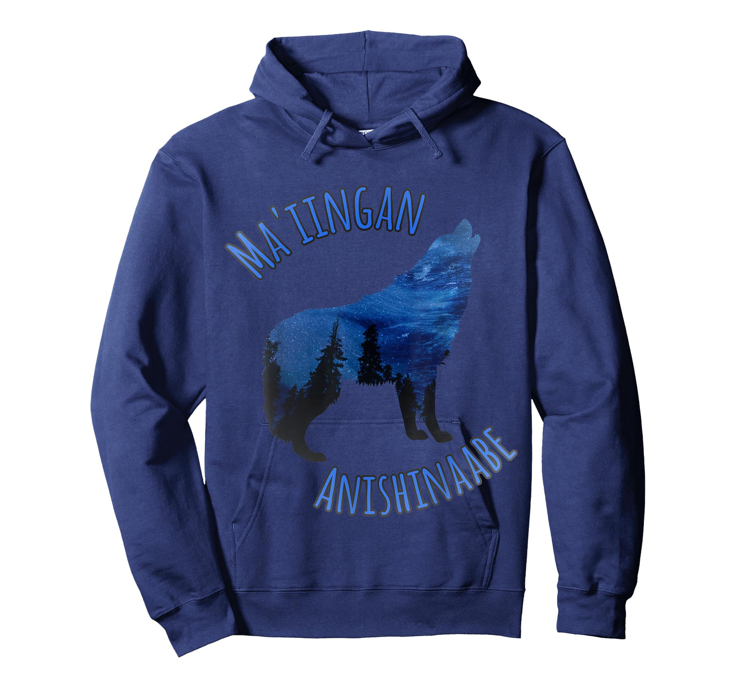 Ma'iingan Anishinaabe Ojibwe Chippewa Language Wolf T-Shirt T-Shirt