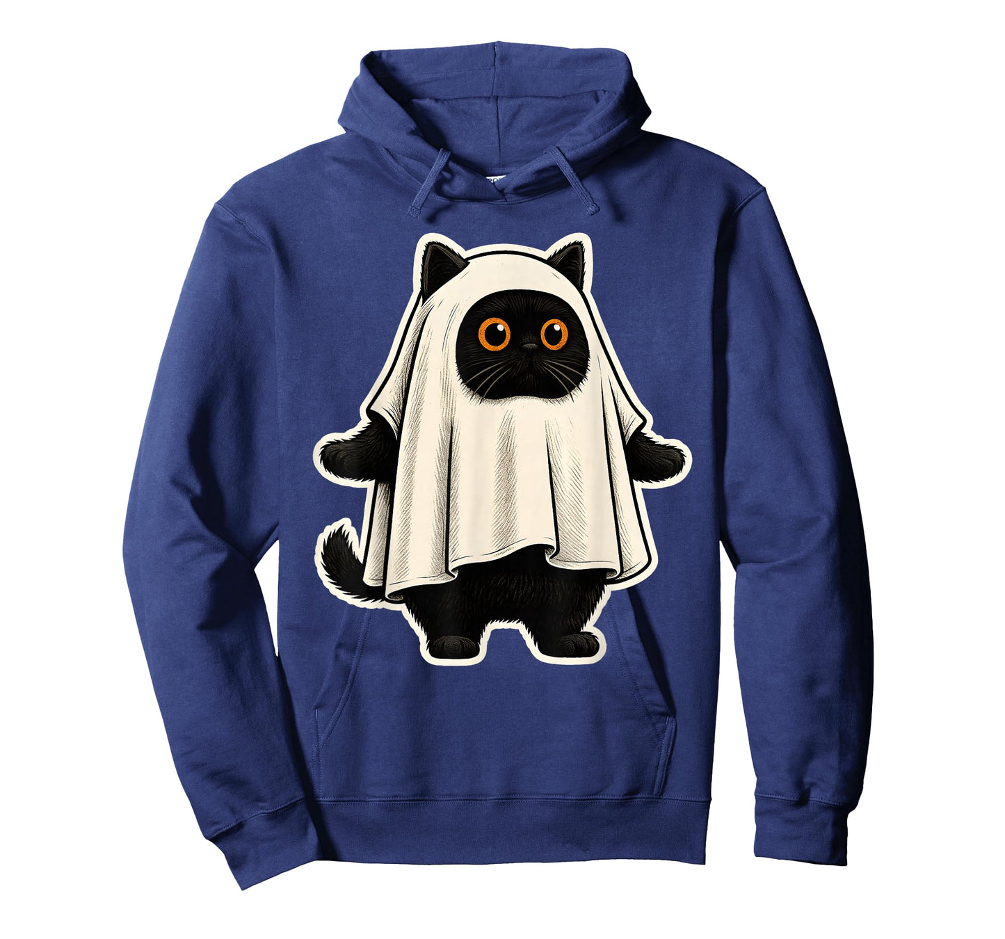 Sheet Ghost Cat Men Women Kids Teens Funny Halloween T-Shirt