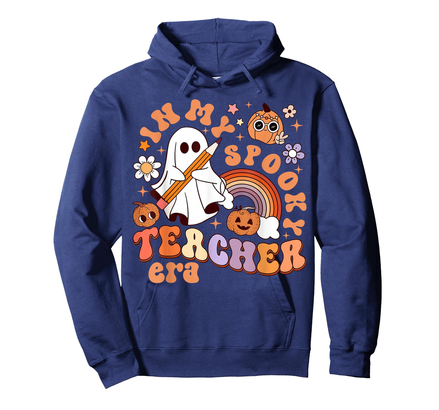 Groovy In My Spooky Math Teacher Era Ghost Funny Halloween T-Shirt