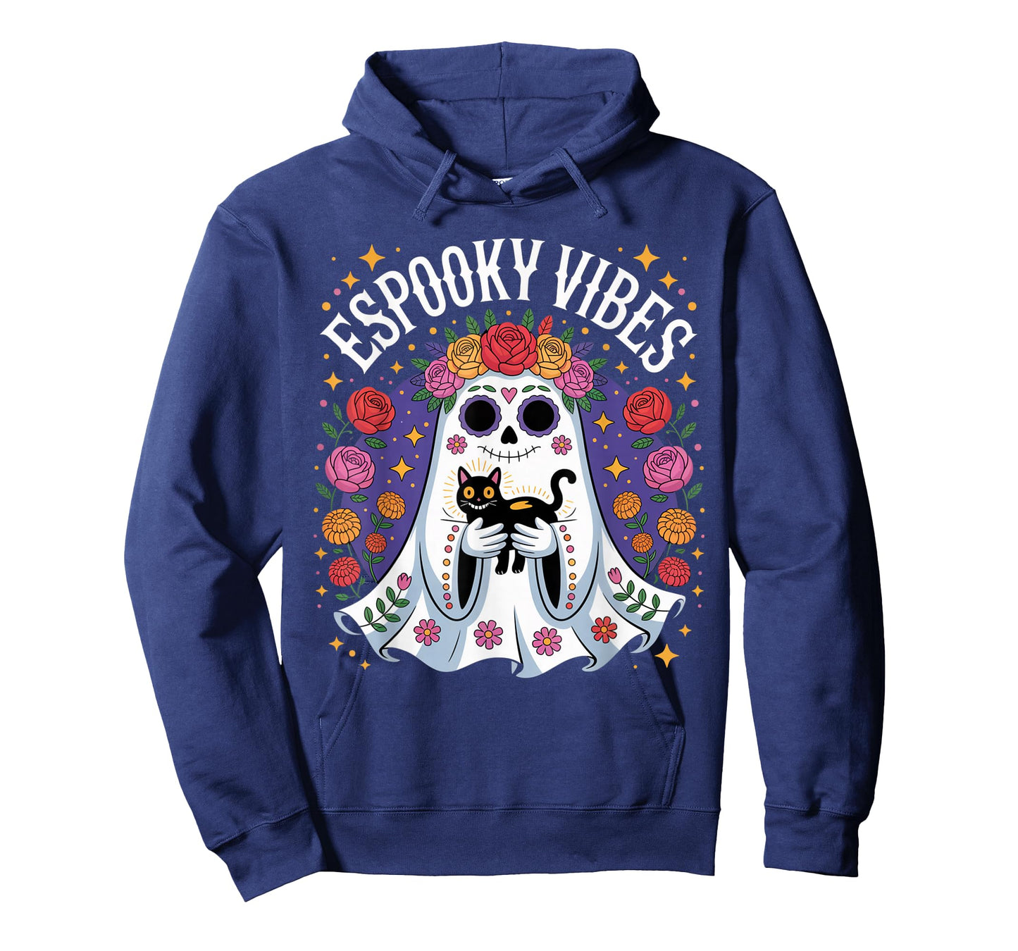 Espooky Vibes Spanish Mexican Halloween Ghost Teacher Women T-Shirt