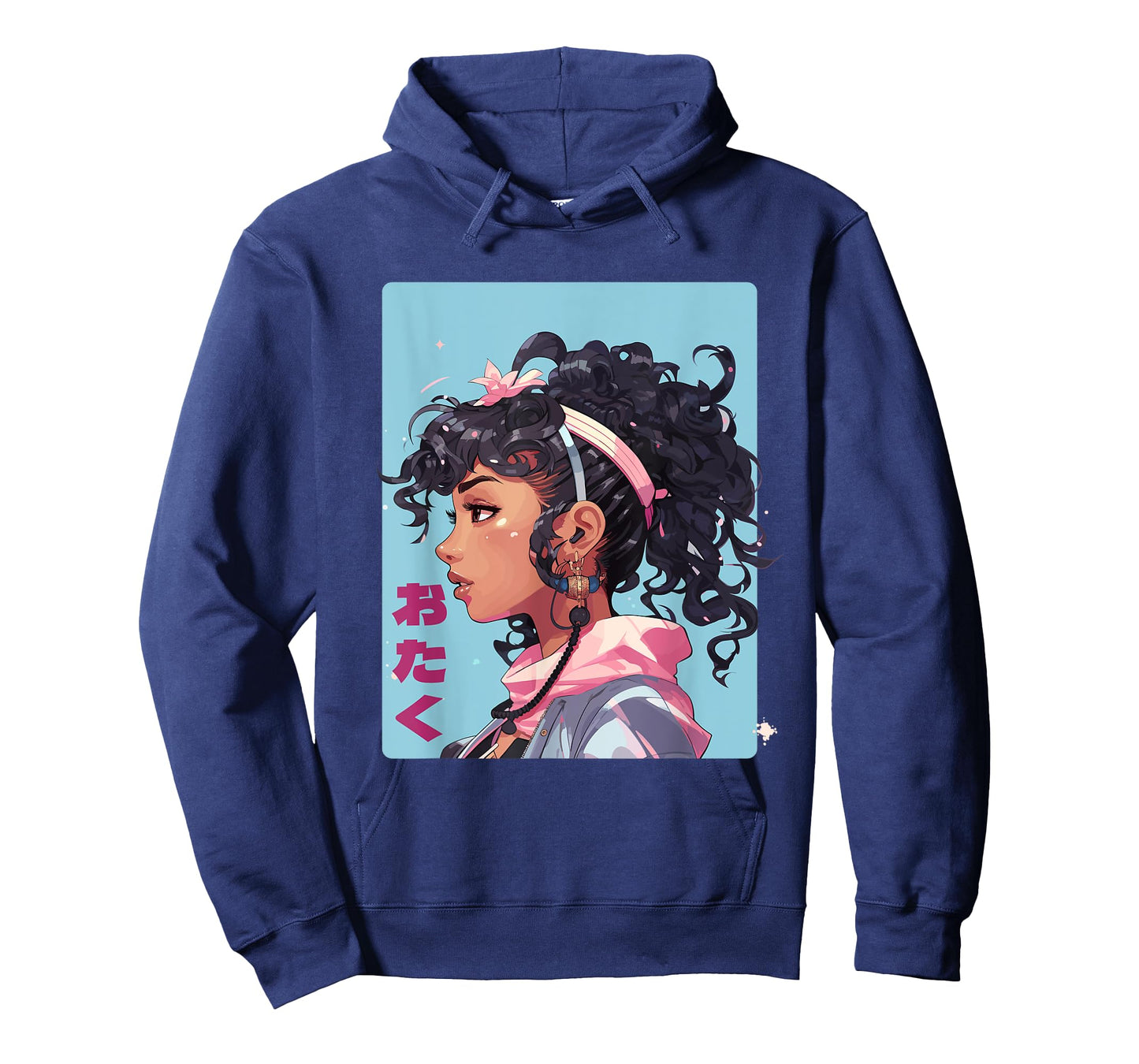 Black Manga Girl Japan Comic Otaku Anime T-Shirt