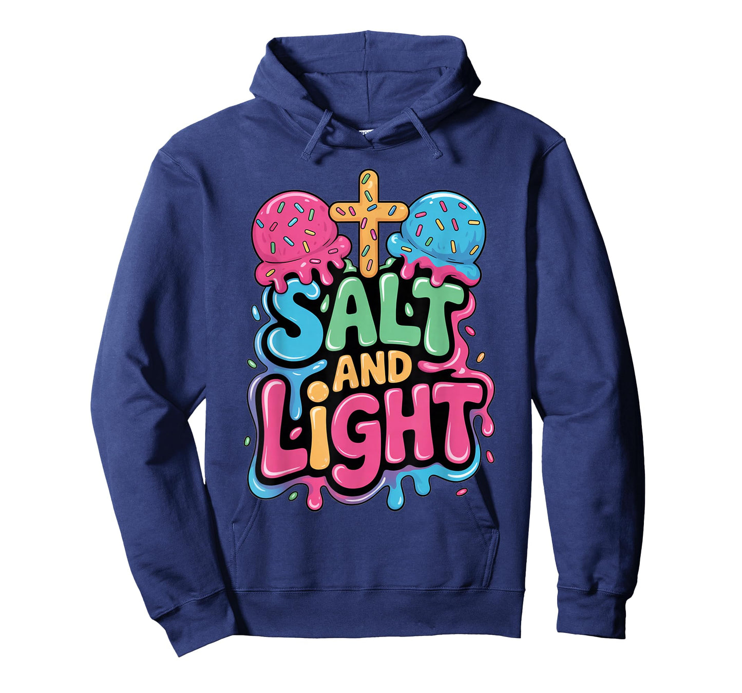 Salt and Light Ice Cream Drip Kids Jesus Christian Boys T-Shirt