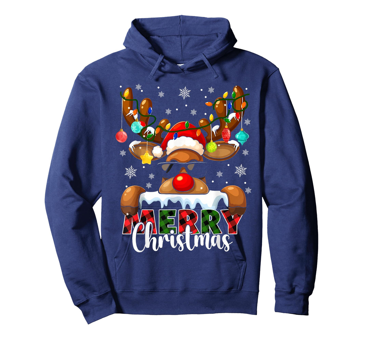 Merry Christmas Reindeer Xmas Family Matching Men Women Kids T-Shirt