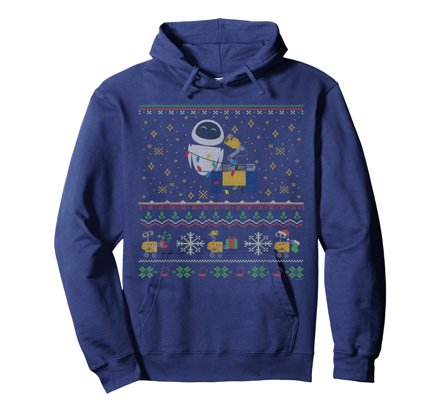 Disney PIXAR Wall-E & Eve Ugly Christmas Sweater Holiday T-Shirt