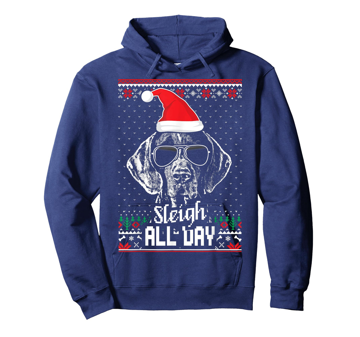 Sleigh all Day German Shorthaired Pointer Christmas T-Shirt