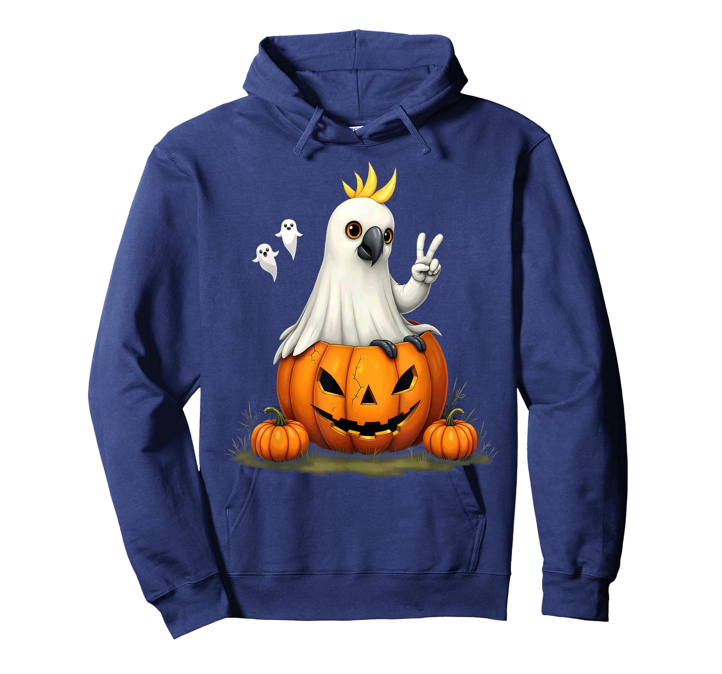 Pumpkin Boo Ghost Cockatoo Halloween Costume T-Shirt