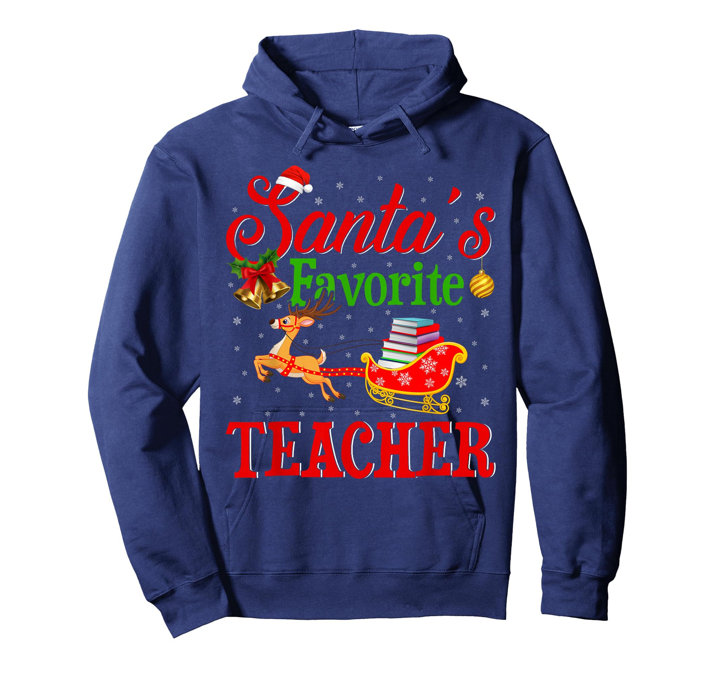 Santa Favorite Teacher Xmas Funny Christmas Teacher T-Shirt