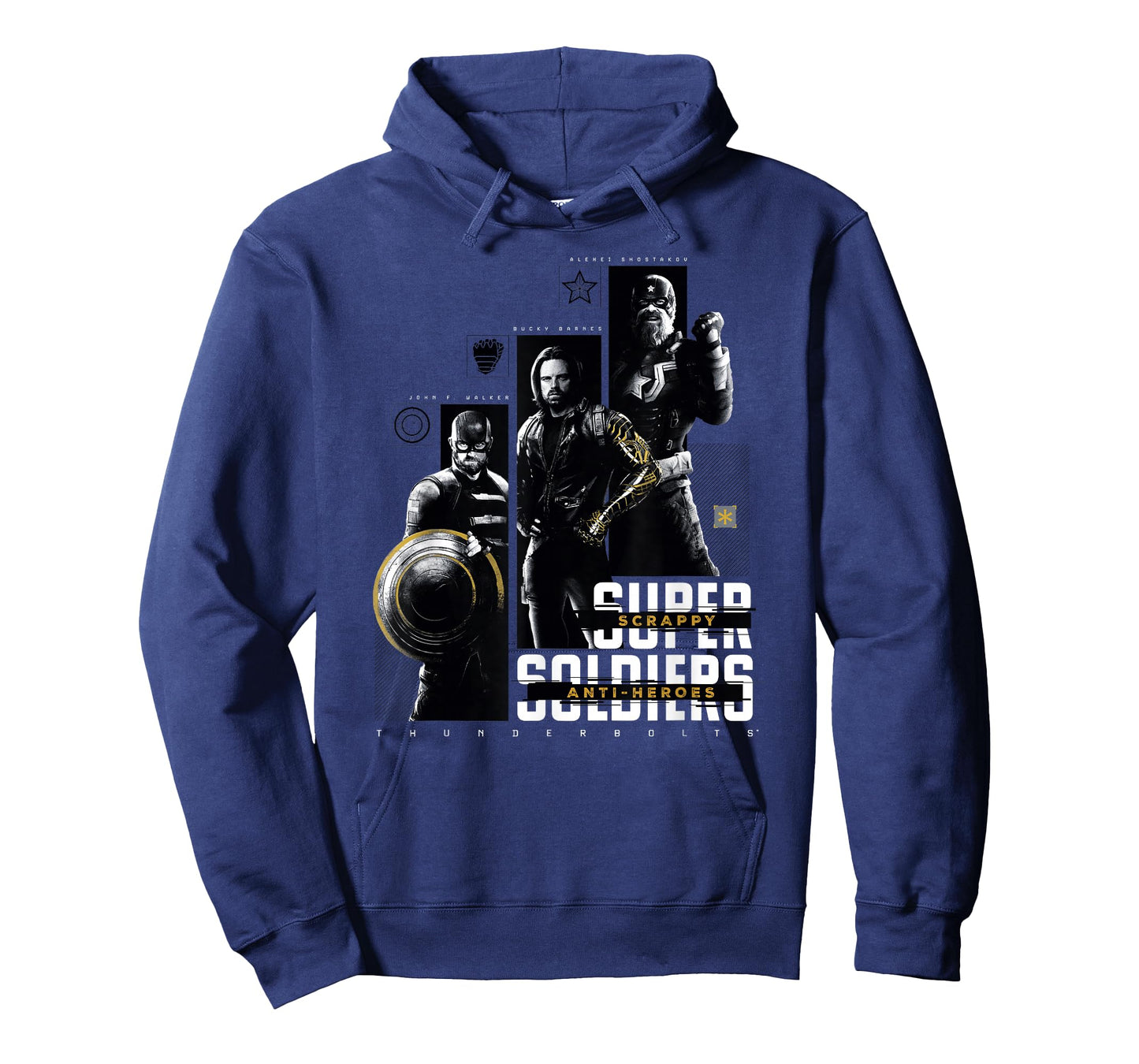 Marvel Thunderbolts Super Soldiers Panels Showcase T-Shirt
