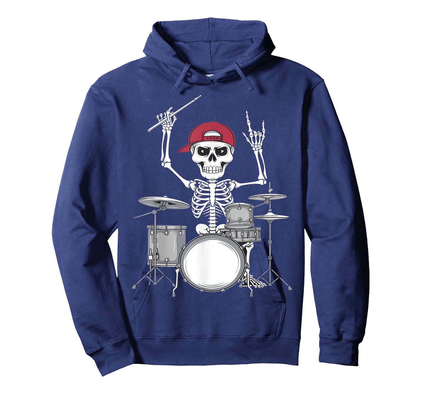 Skeleton Drummer Halloween Costume Playing Drums Boys Men T-Shirt