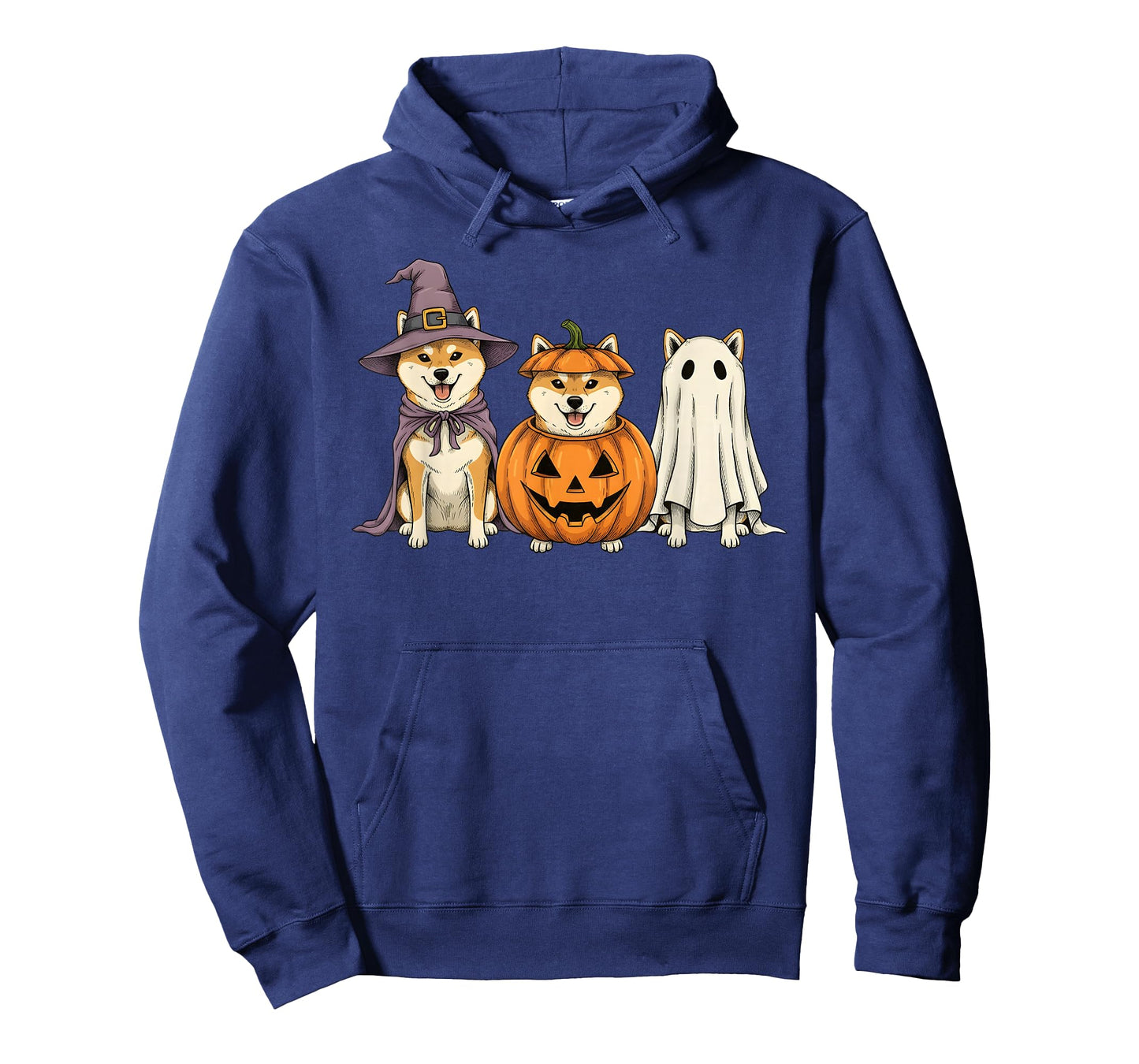 Spooky Ghost Shiba Inu Pumpkin Halloween Dog Lover T-Shirt