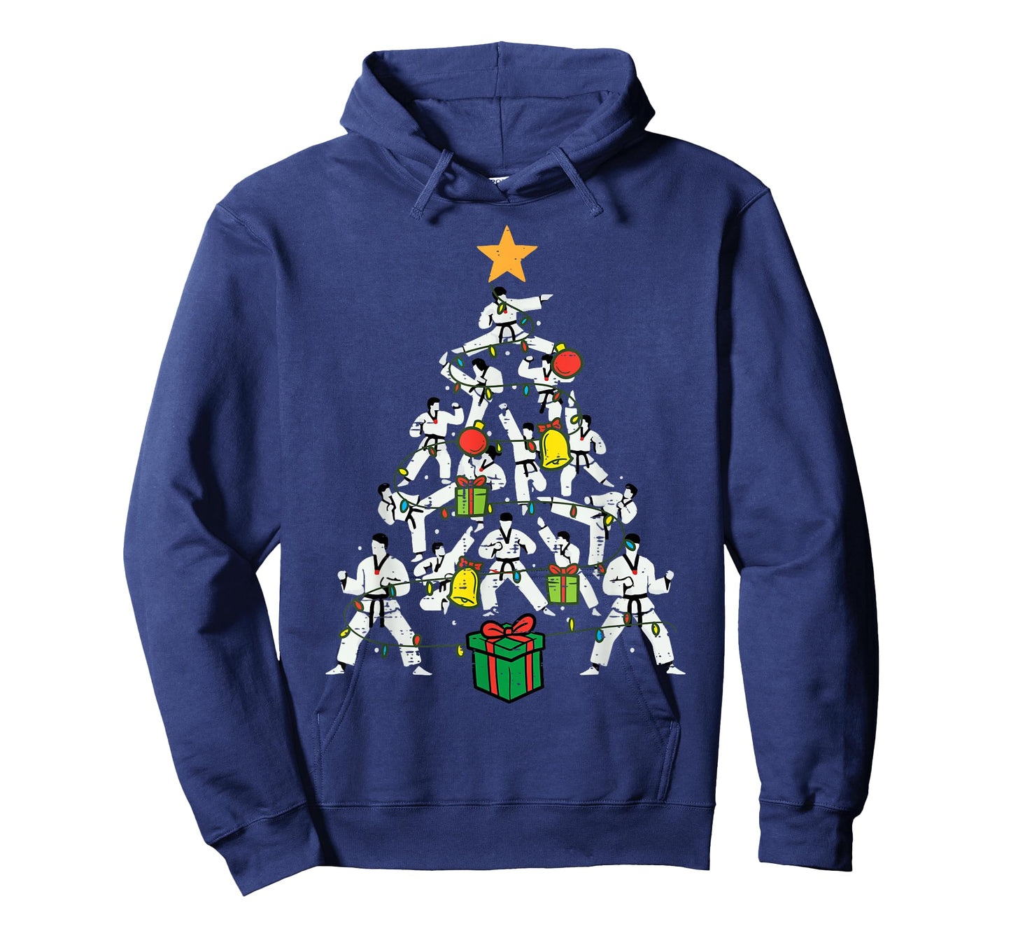 Taekwondo Christmas Tree Xmas Martial Arts Karate Men Kids T-Shirt