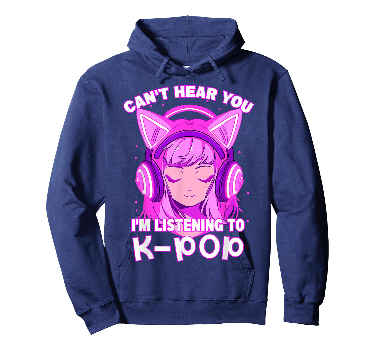 Cute Girl Graphic Tee Can't Hear You I'm Listening to Kpop T-Shirt