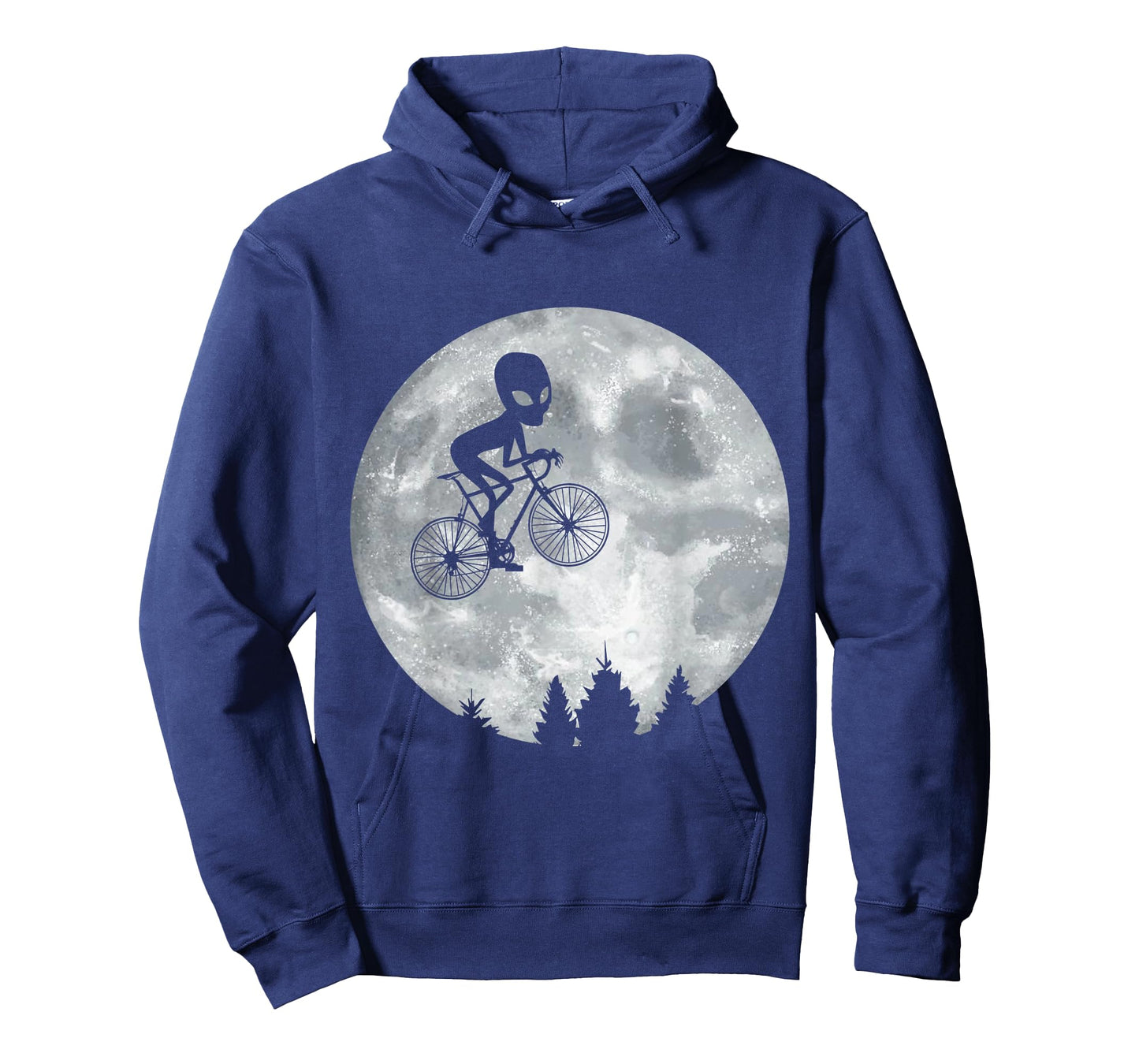 ALIEN Riding Moon Bike Halloween Lunar Cycling Cyclist T-Shirt
