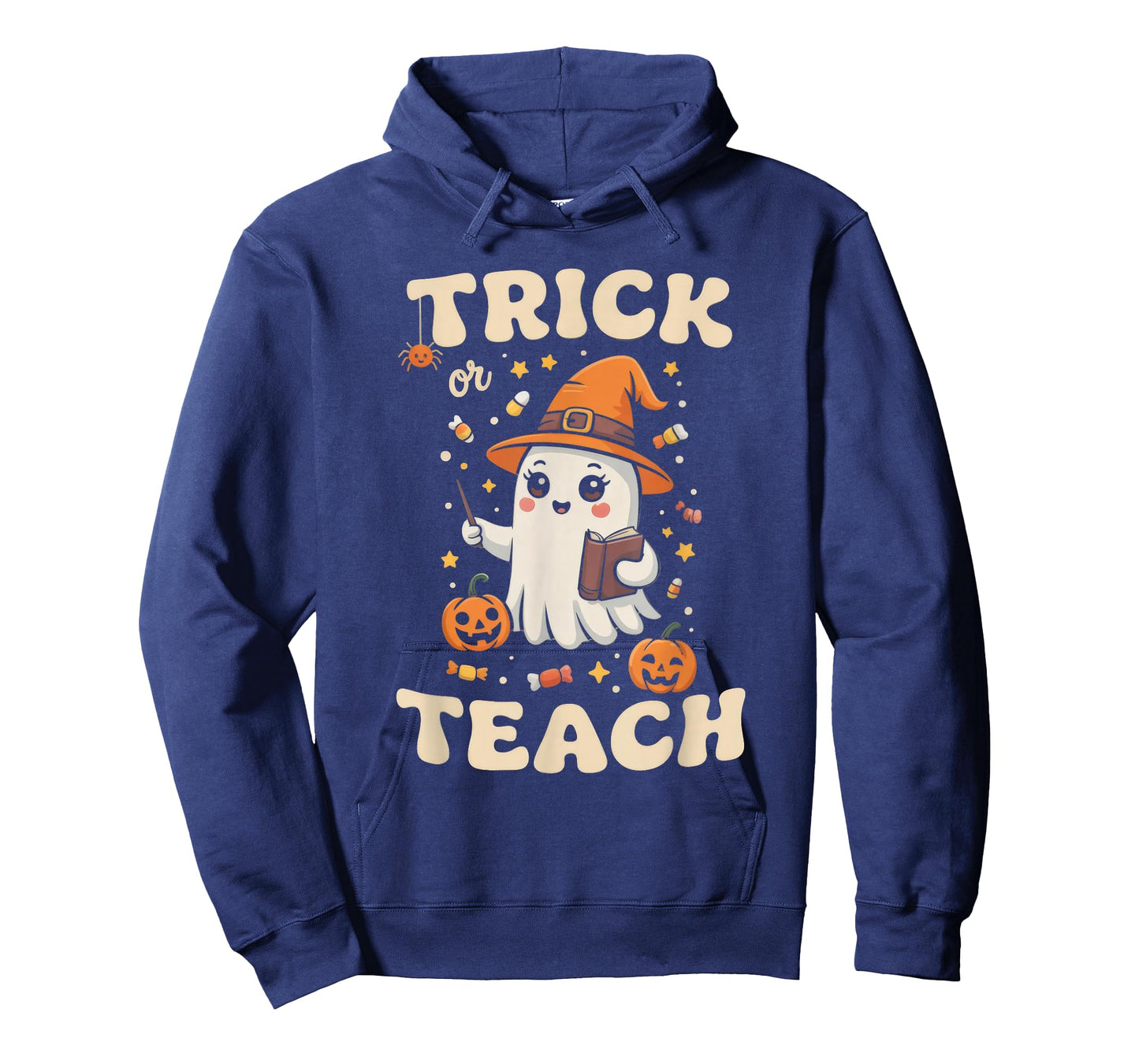 Halloween Teacher Shirts Women School Trick Or Teach Groovy T-Shirt