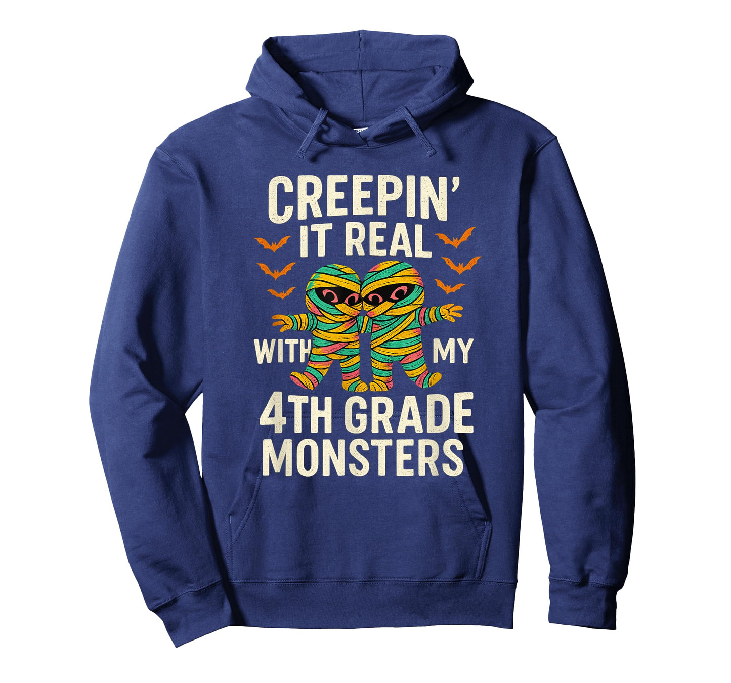 Creepin It Real with My 4th Grade Monsters Halloween Teacher T-Shirt