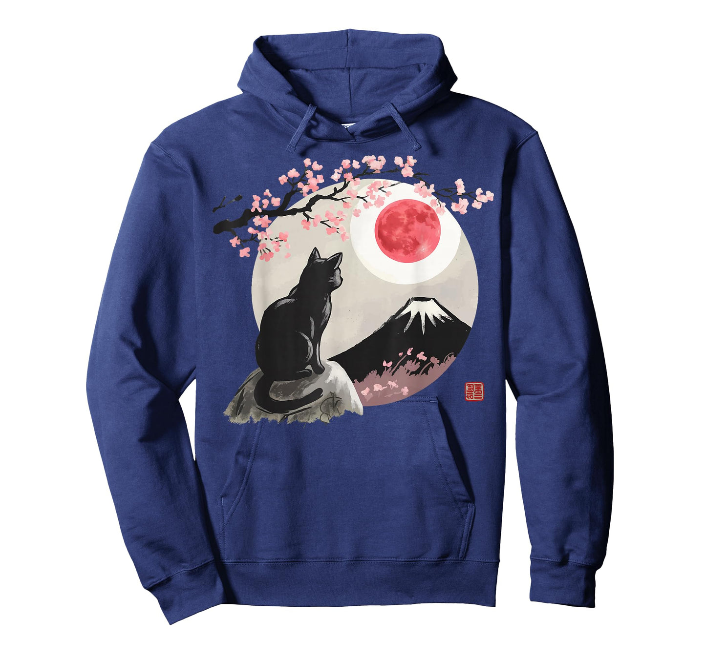 Cat Moon Cherry Blossom T-Shirt