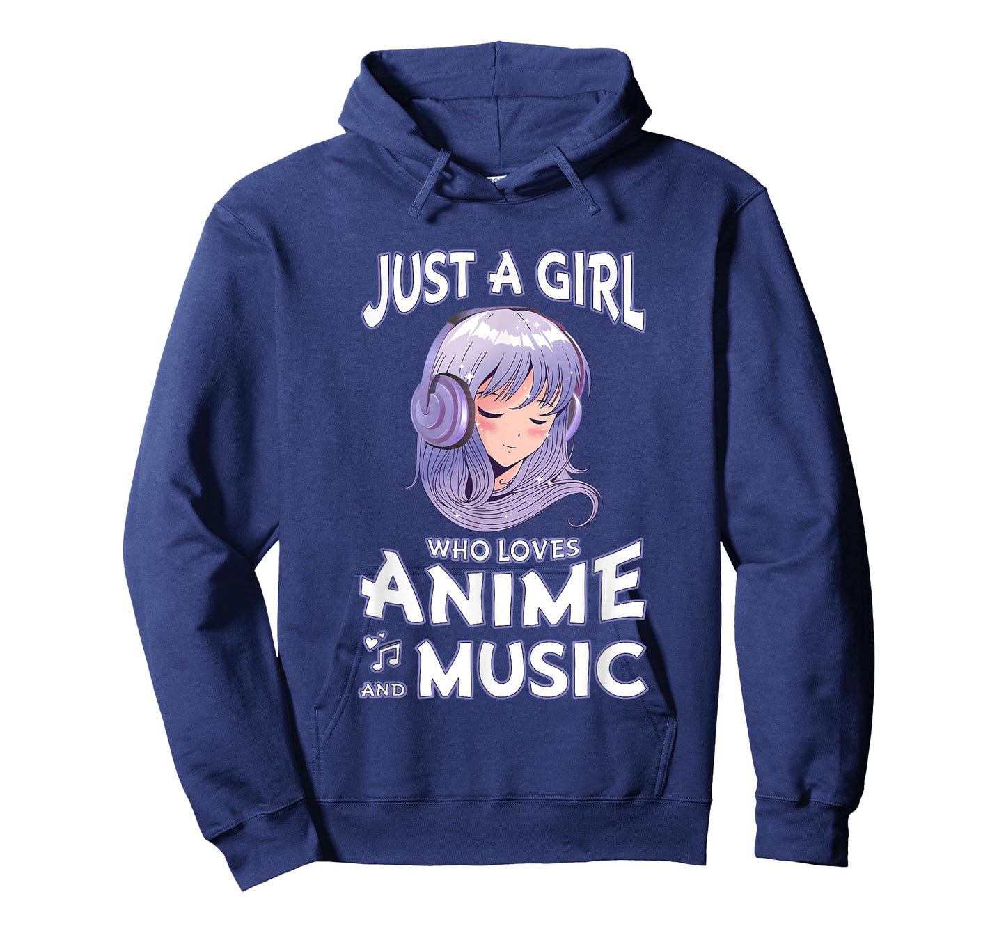 Just A Girl Who Loves Anime and Music Teen Girls Anime Merch T-Shirt