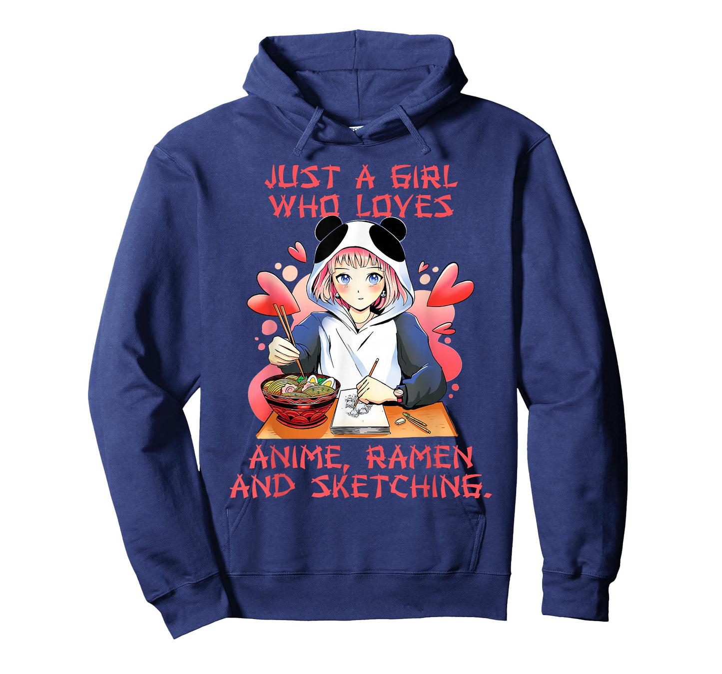 Just A Girl Who Loves Anime Ramen And Sketching Japan Girls T-Shirt