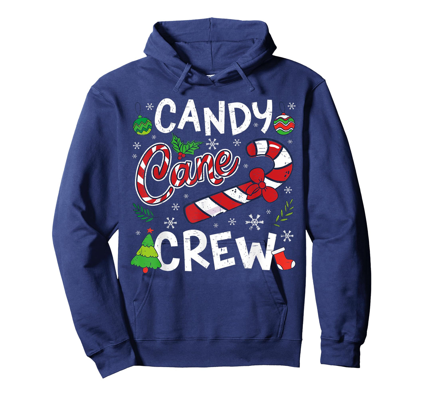 Candy Cane Crew Santa Xmas Kids Toddler Youth Women Men T-Shirt