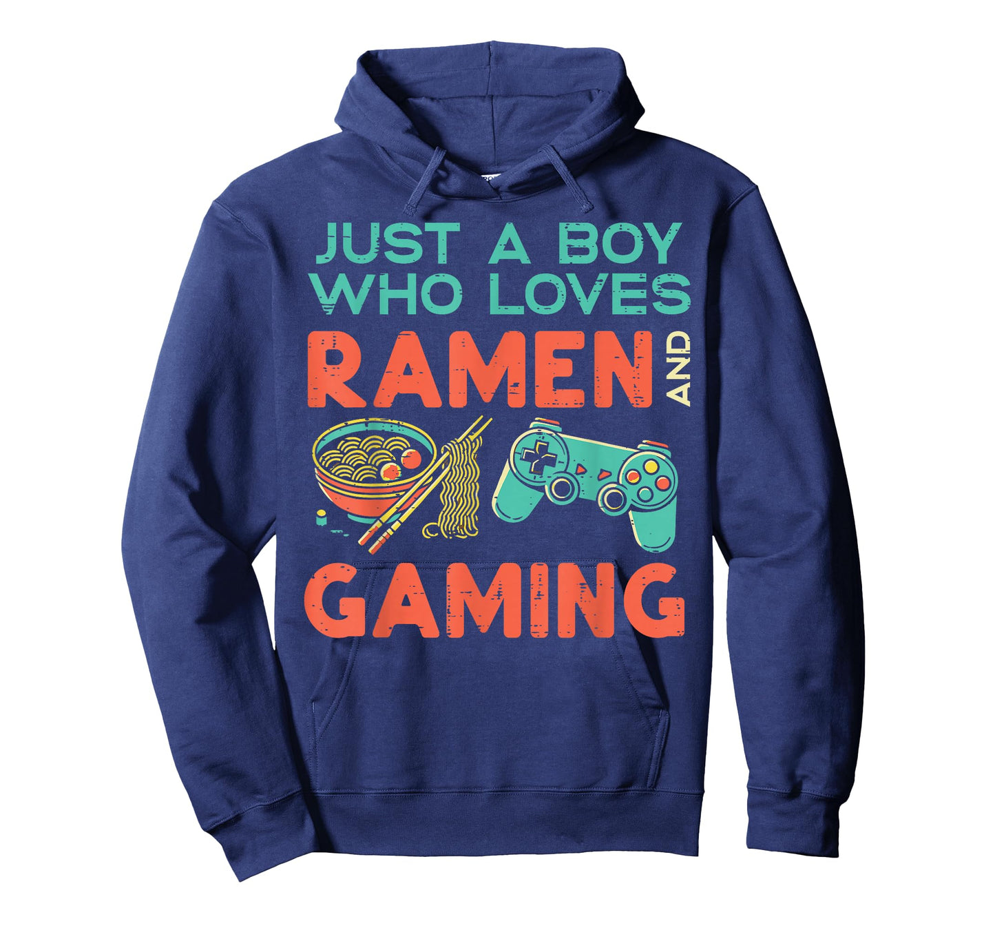 Just Boy Who Loves Ramen Gaming Gamer Boys Kids Youth Men T-Shirt
