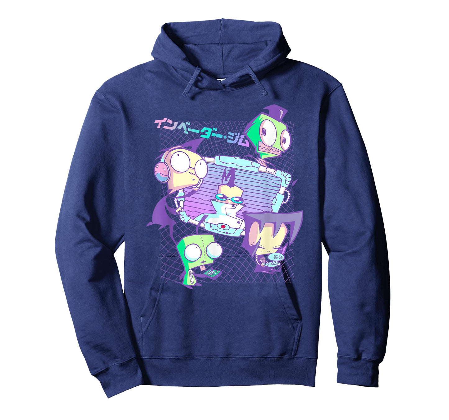 Invader Zim Pastel Cyber Grid Japanese Retro Art T-Shirt