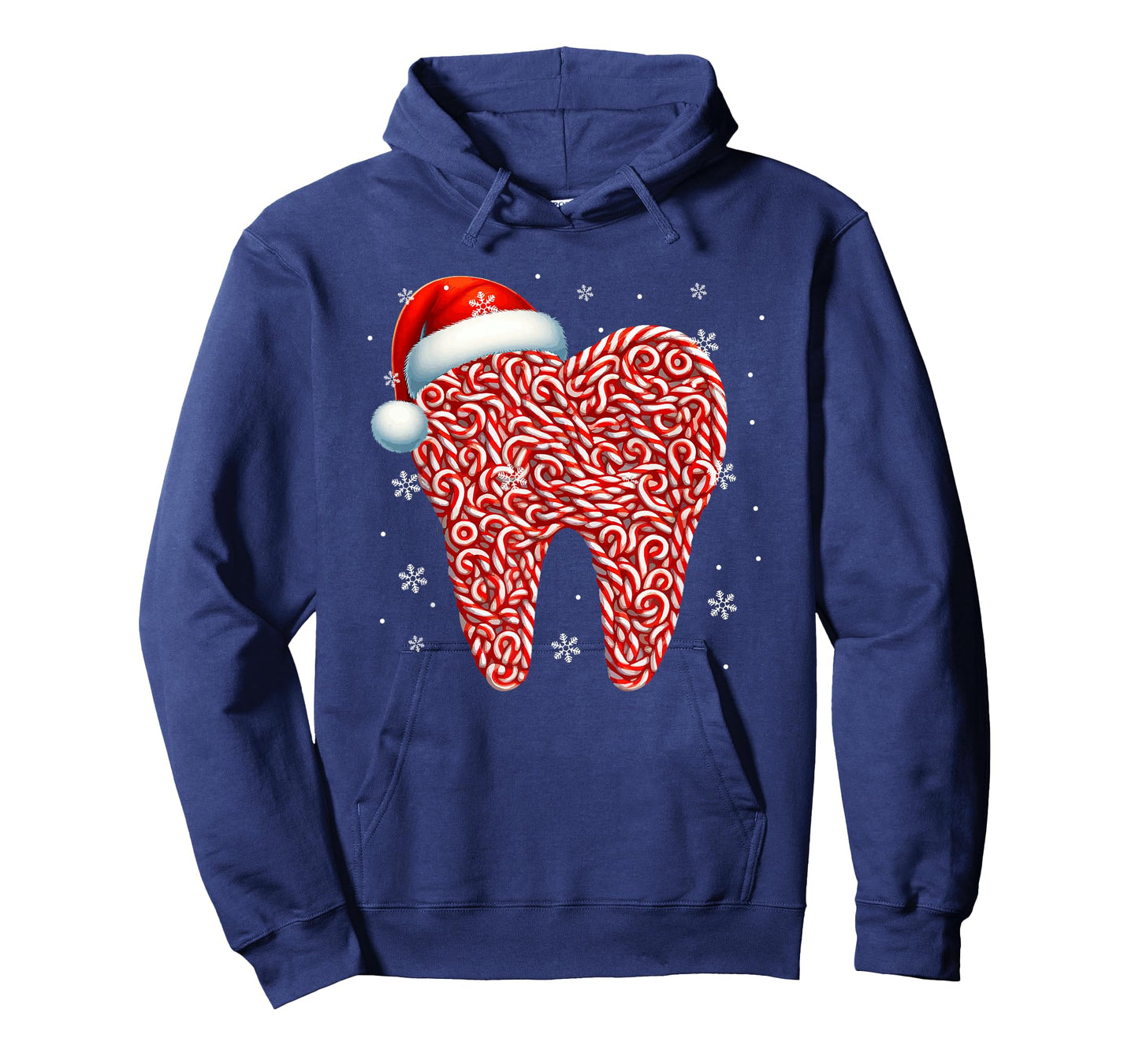 Candy Canes In Tooth Shape Christmas Dentist Dental Squad T-Shirt