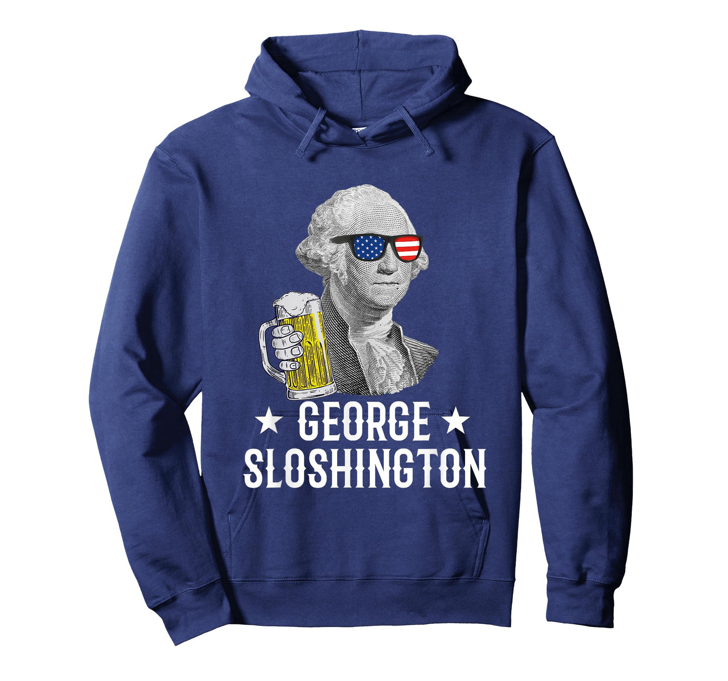 George Sloshington President George Washington Drinking Beer T-Shirt