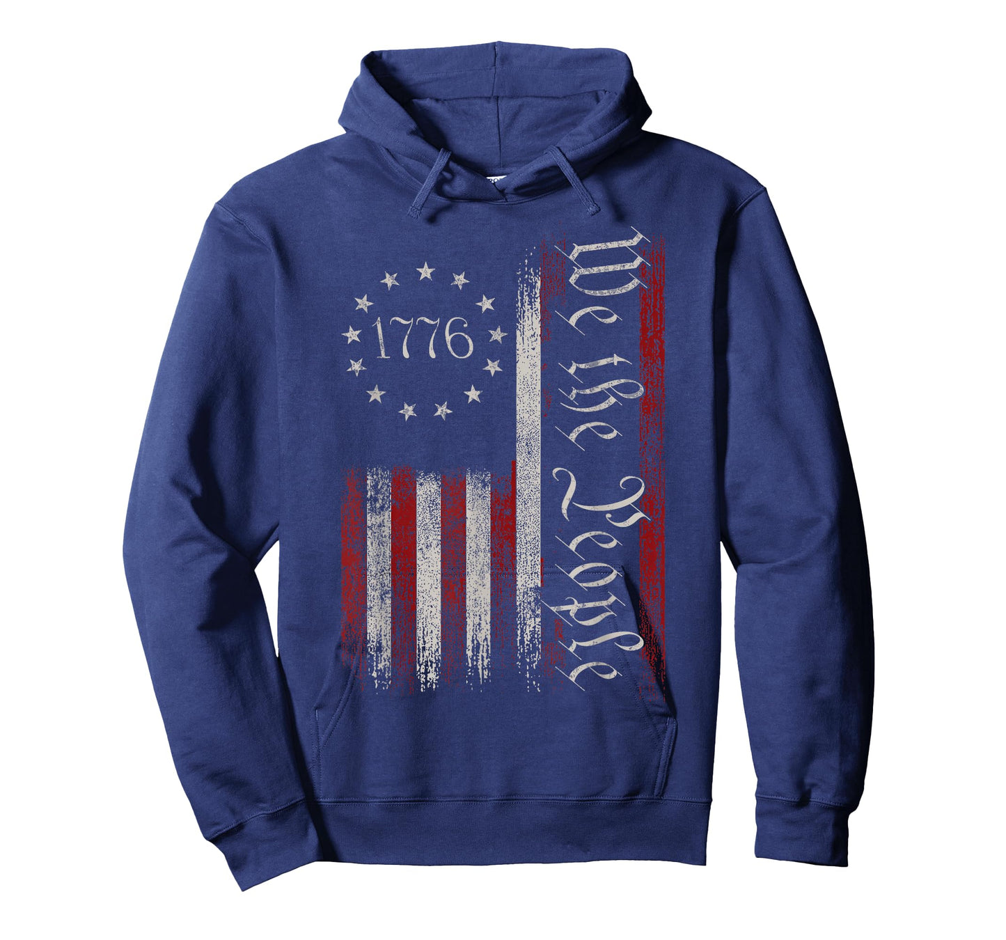 Vintage Old American Flag Patriotic 1776 We The People USA T-Shirt