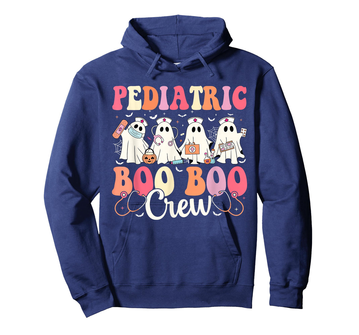 Pediatric Nurse Boo Boo Crew Ghost Nurse Halloween Costume T-Shirt